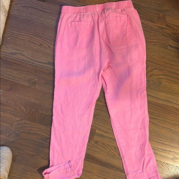 Lilly Pulitzer Pink Elastic Waist Linen pants - Picture 3 of 3
